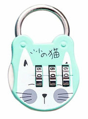 WsjiaboFux Green 3-Digit Combination Padlock Stainless Steel High Strength