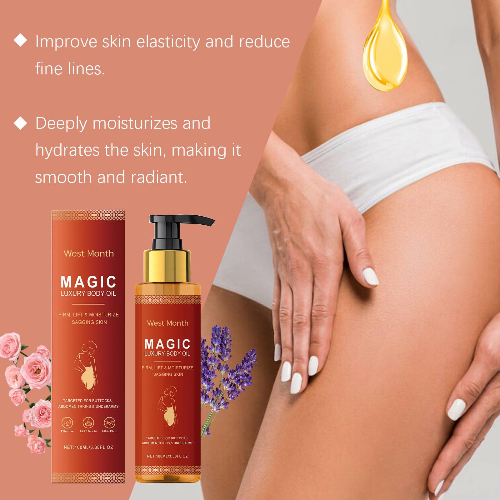 PAQIMAN Magic Body Firming Oil Hydrating Skin Care with Vitamin E