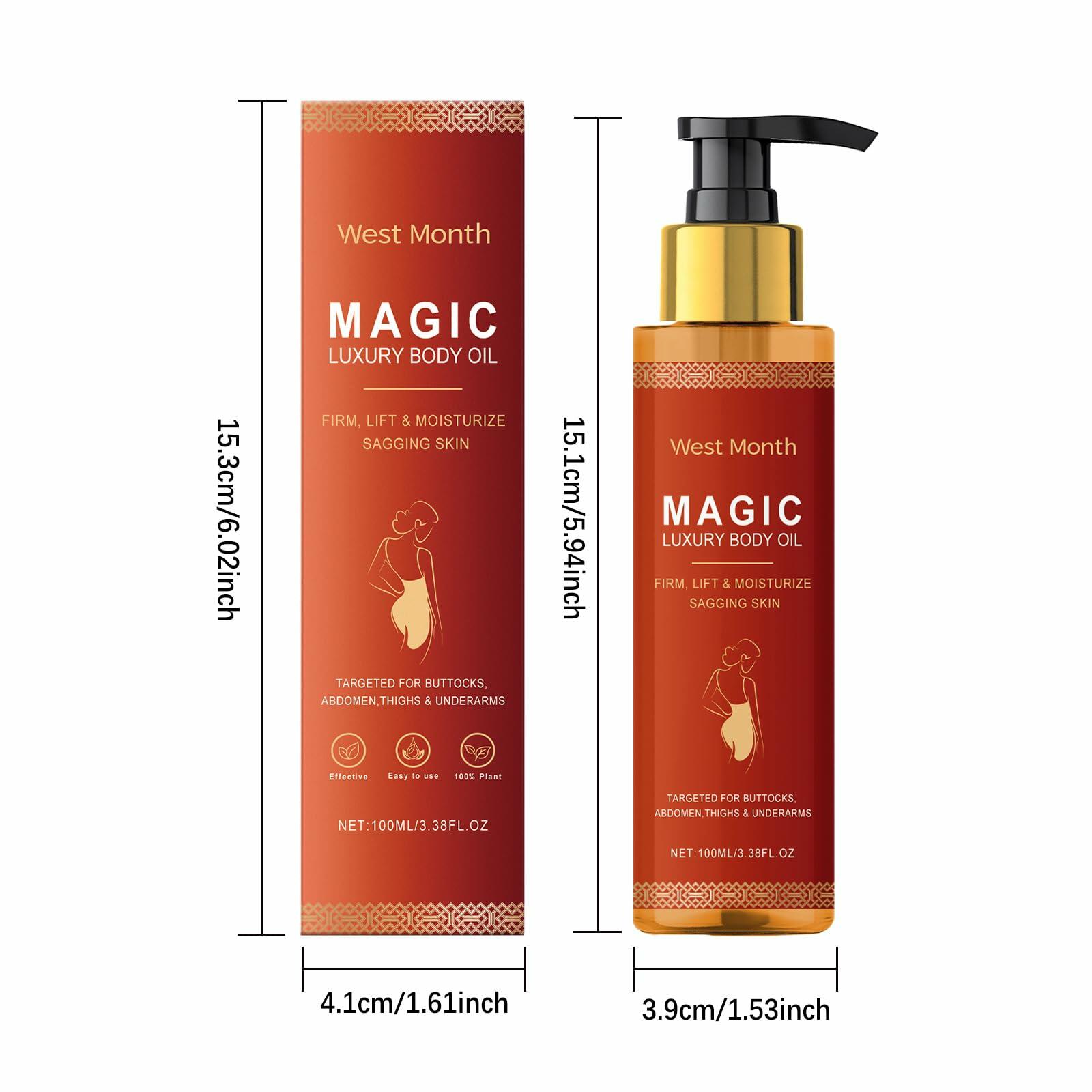 PAQIMAN Magic Body Firming Oil Hydrating Skin Care with Vitamin E