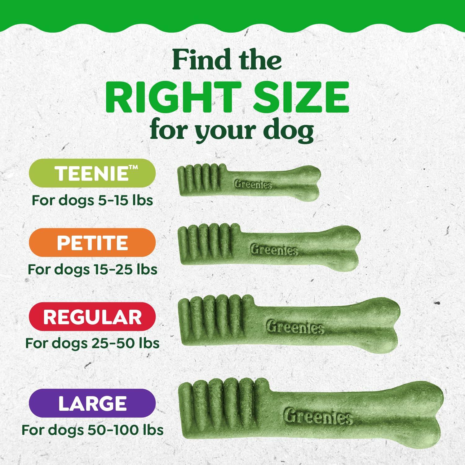 Greenies Adult Natural Dental Dog Treats Petite Original Flavor 120 Treats