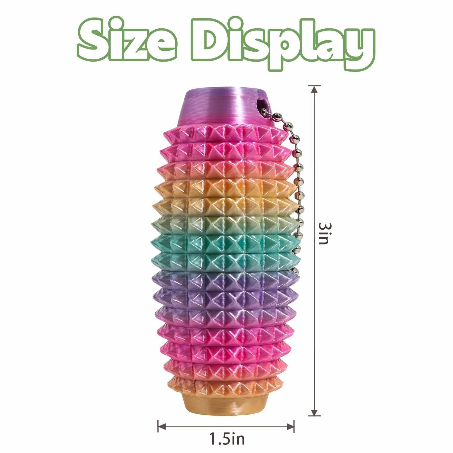 Generic Little Ouchies Pain Stim Fidget Keychain 3D Printed Hard Spiky 5Pc