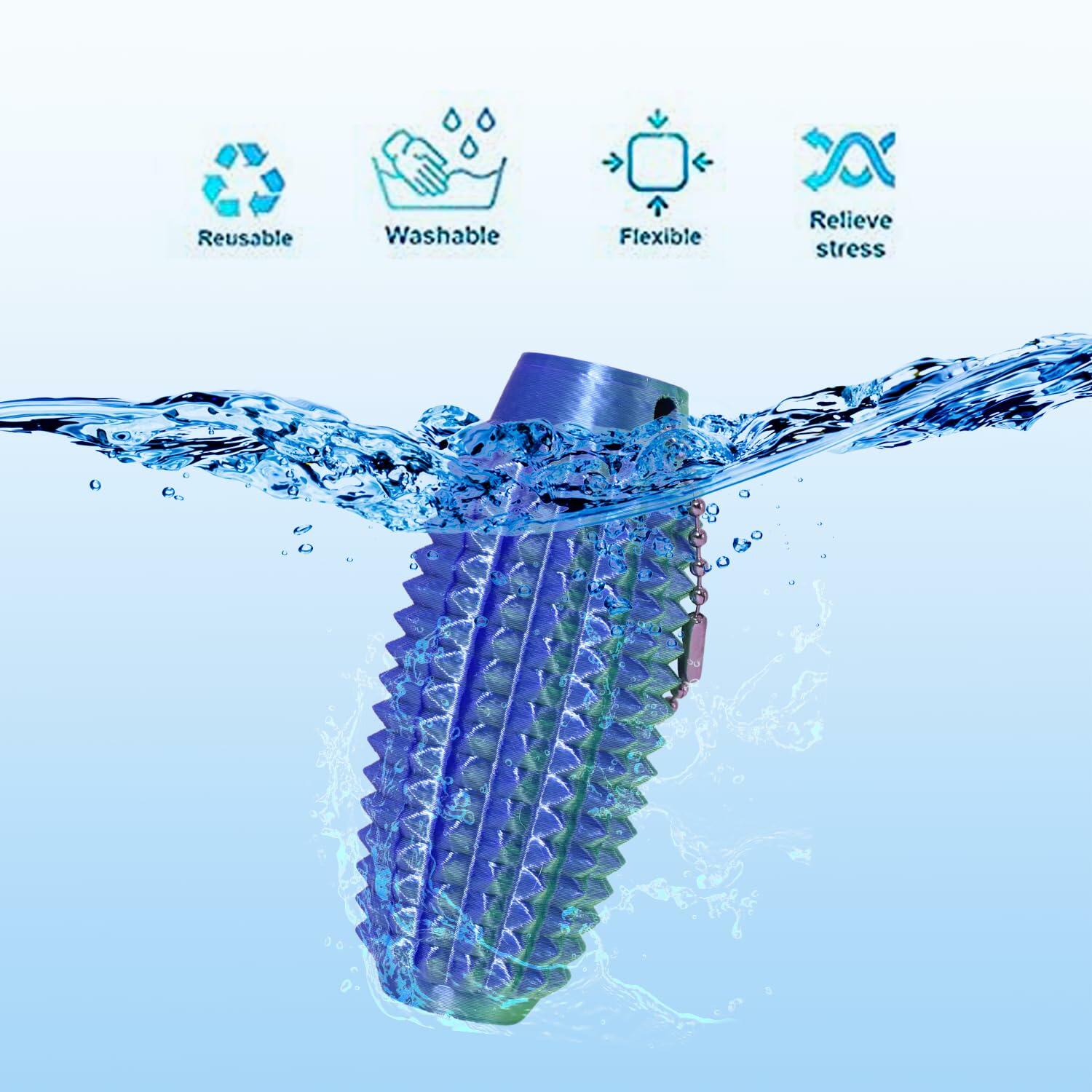Generic Little Ouchies Pain Stim Fidget Keychain 3D Printed Hard Spiky 5Pc