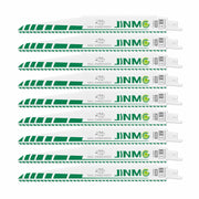jinmg 9in 5TPI M42 Bi-Metal Reciprocating Saw Blades Green 9 Pack