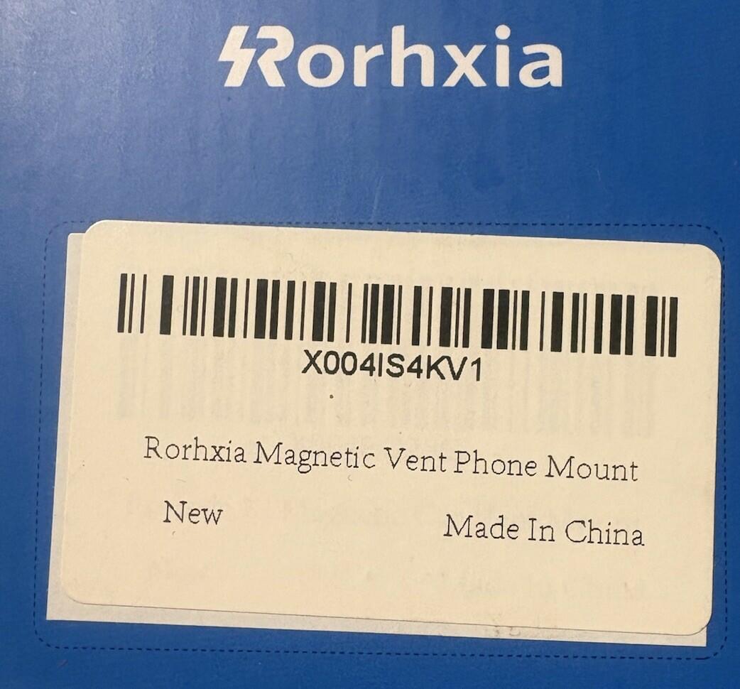 Rorhxia XL Vent Magnetic Car Mount Black Universal Dashboard Air Vent