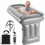 Maigandamai Inflatable Toddler Airplane Bed Travel Bed Grey 30.7x20.9x23.6"