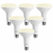 novapollo LED BR30 Flood Light Bulbs 8W 2700K Soft White E26 Base 6 Pack