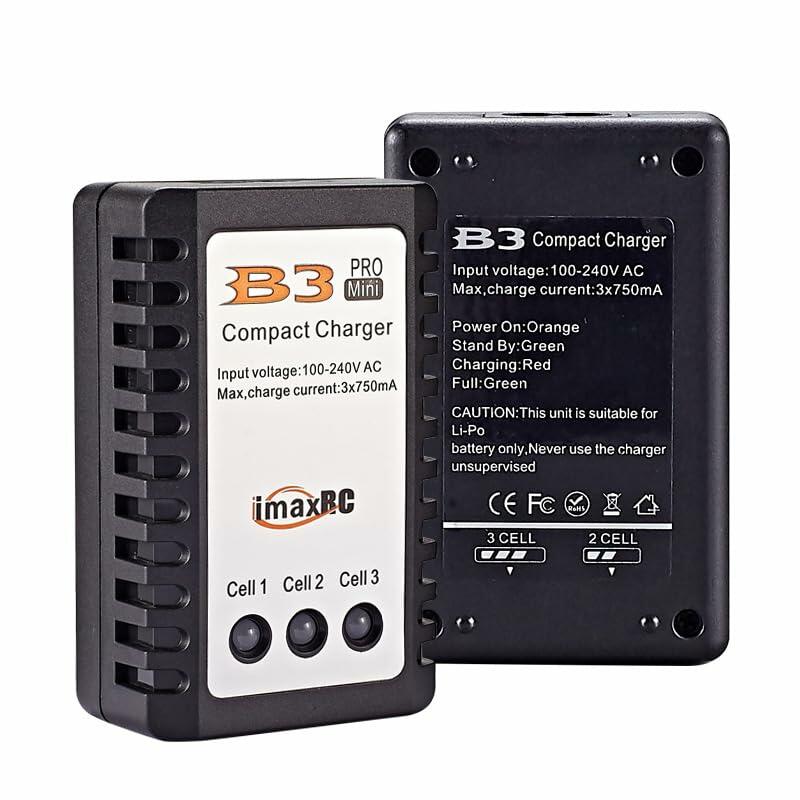 BUBUCAM B3 RC LiPo 2S-3S Battery Balancer Charger 7.4V-11.1V Compact