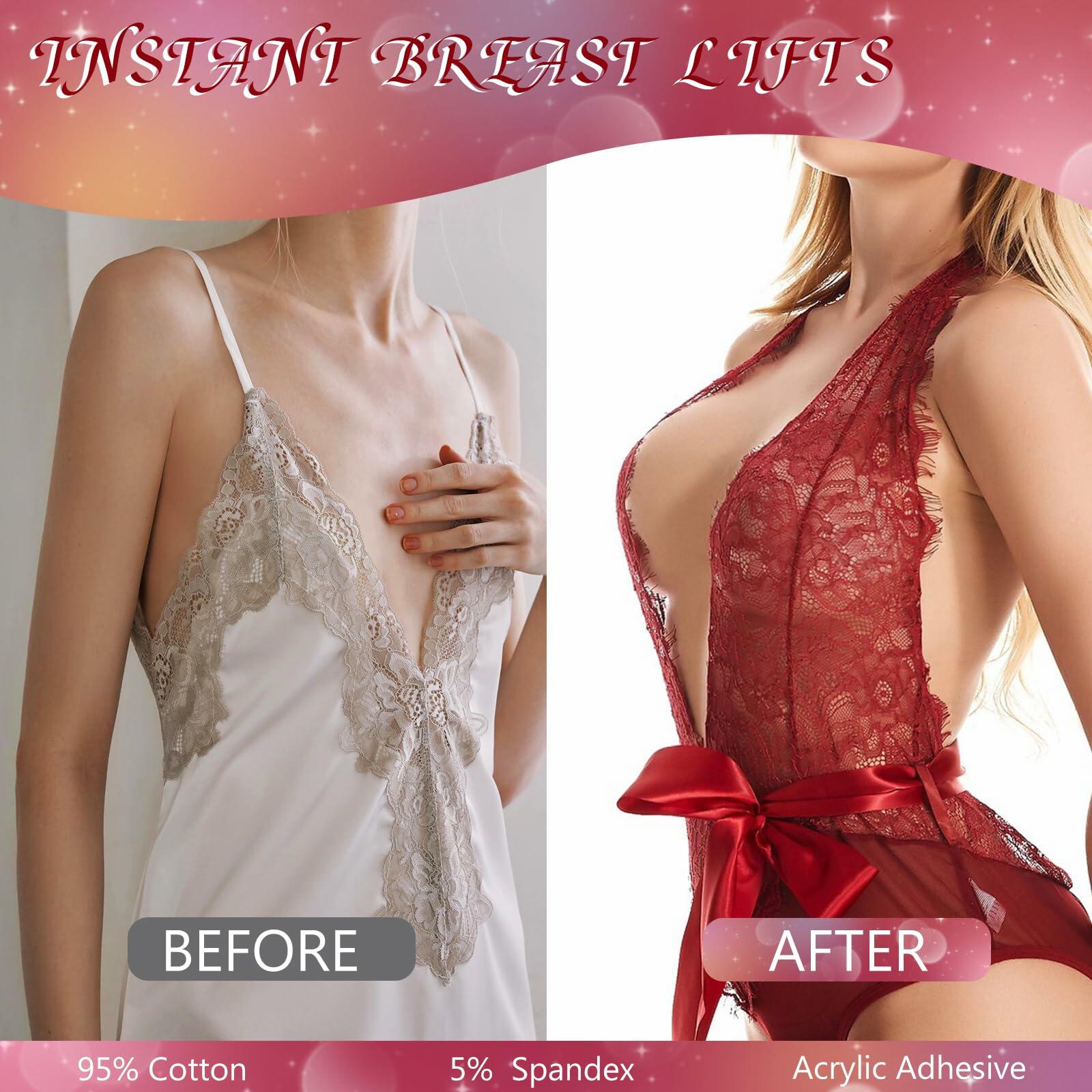 LOYAL BOOK Boob Tape Breast Lift Silicone Nipple Covers Beige 2''round 12pcs