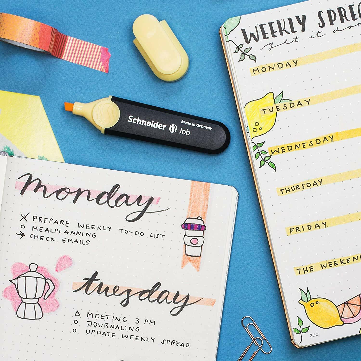 Schneider Highlighter Textmarker Job Pastell Set 6 Stück 50-115097