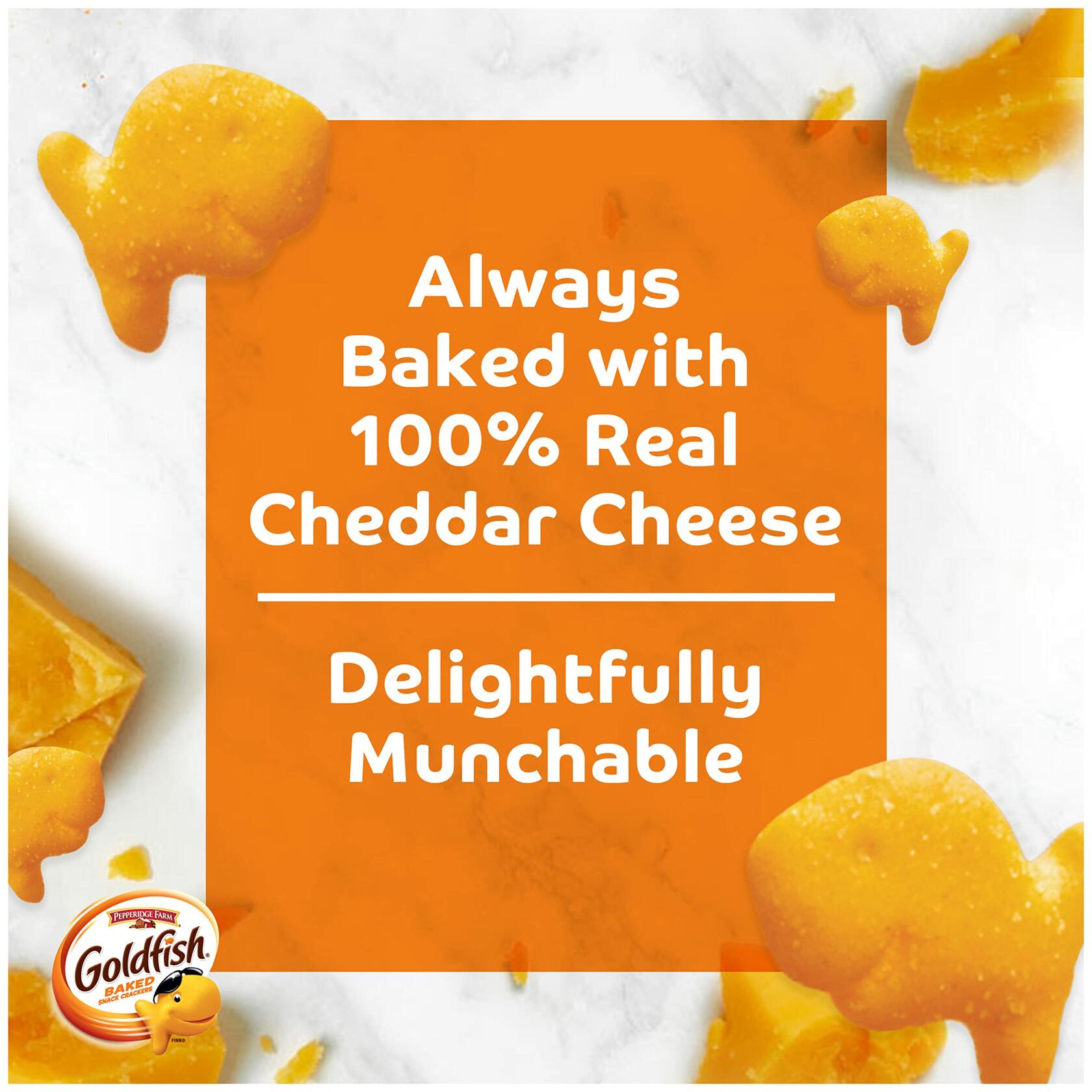 BestBy12/25 Goldfish Cheddar Snack Crackers 6.6oz 6ct Box