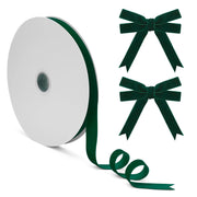 Coowayze Dark Green Velvet Ribbon 1 Inch x 10 Yd Vintage Christmas Crafting
