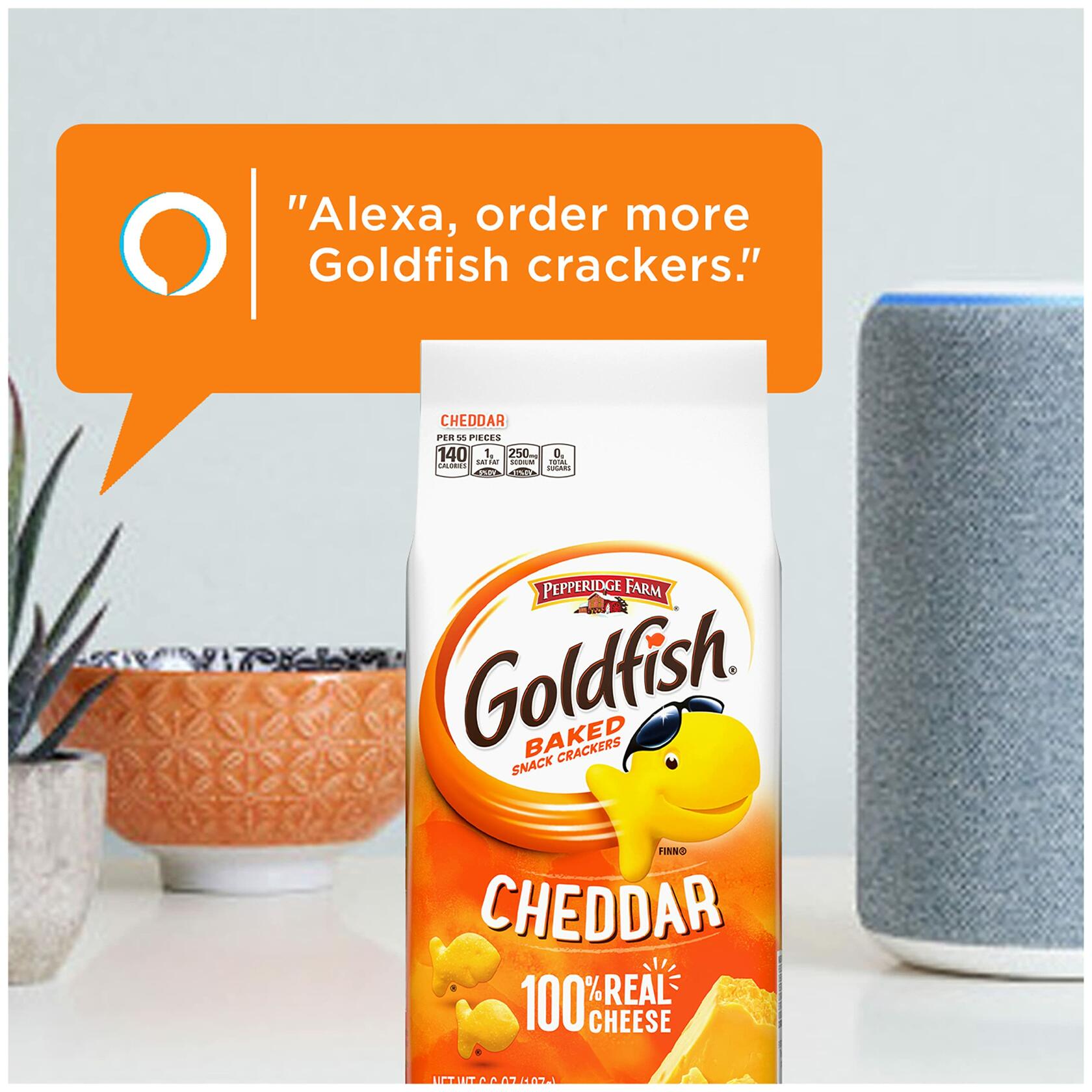 BestBy12/25 Goldfish Cheddar Snack Crackers 6.6oz 6ct Box