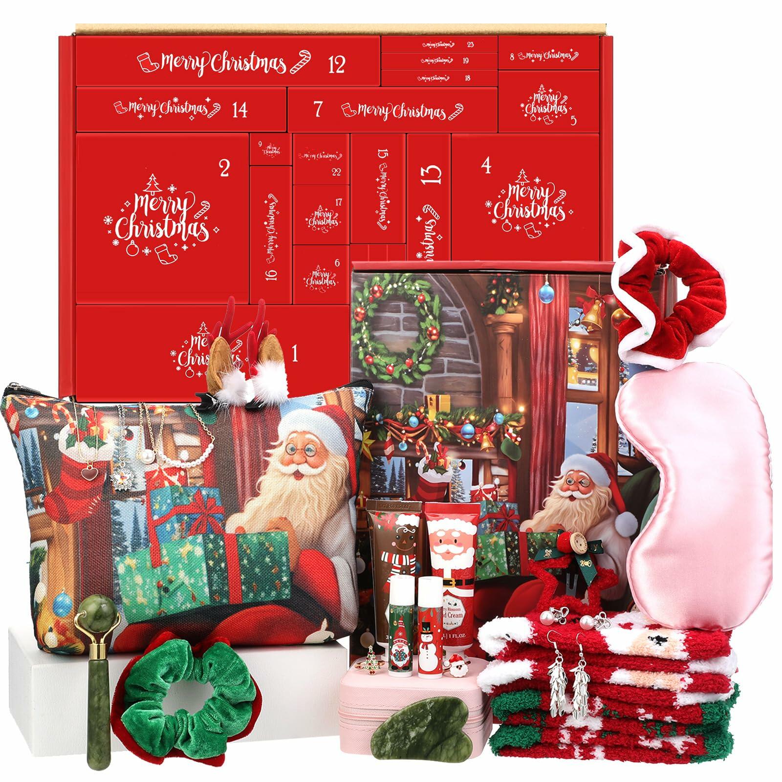 Lemosae Beauty Advent Calendar 2025 24 Days Xmas Countdown Gift Set Multicolor