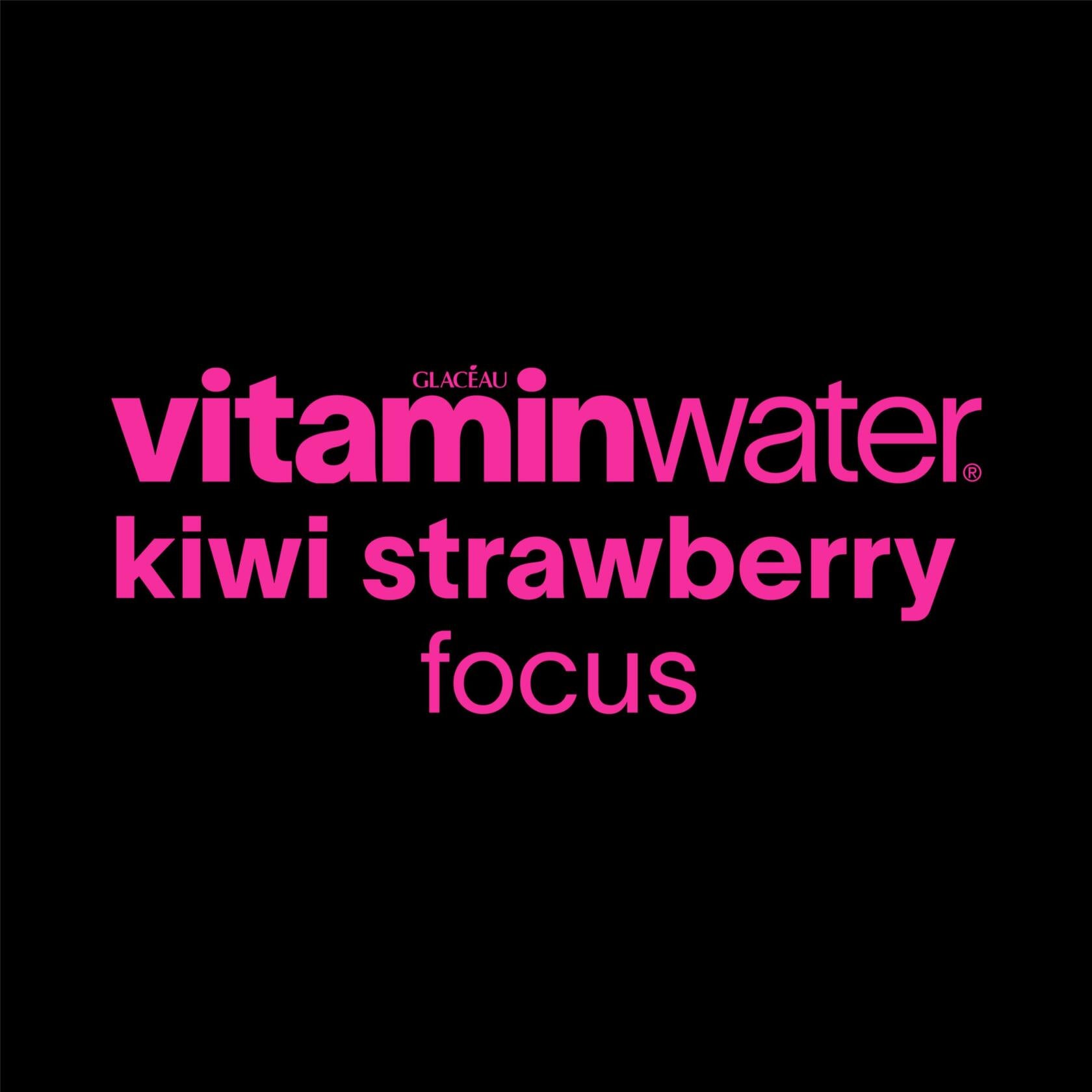 vitaminwater Focus Kiwi Strawberry Nutrient Enhanced Water Beverage 20oz 12 Pack