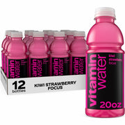 vitaminwater Focus Kiwi Strawberry Nutrient Enhanced Water Beverage 20oz 12 Pack