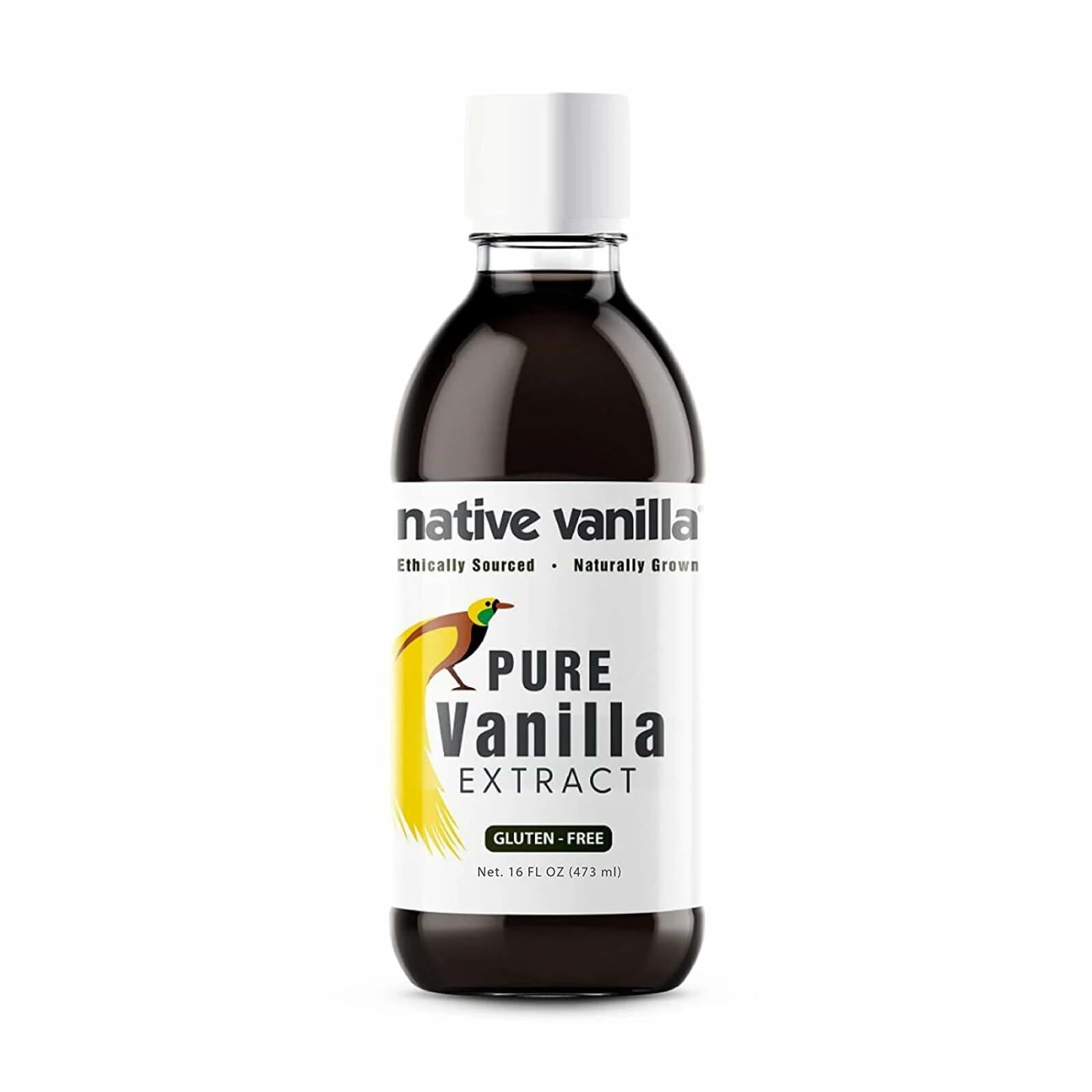 Native Vanilla Pure Vanilla Extract 16 oz 100% Real Vegan Sugar Free