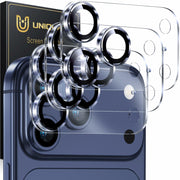 UniqueMe iPhone17 ProMax Camera Lens Protector 3 Pack Transparent Tempered Glass