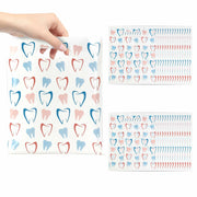 eowqeiur Dental Goodie Bags 8.2x9.4 Inch 50 PCS Plastic White Handle