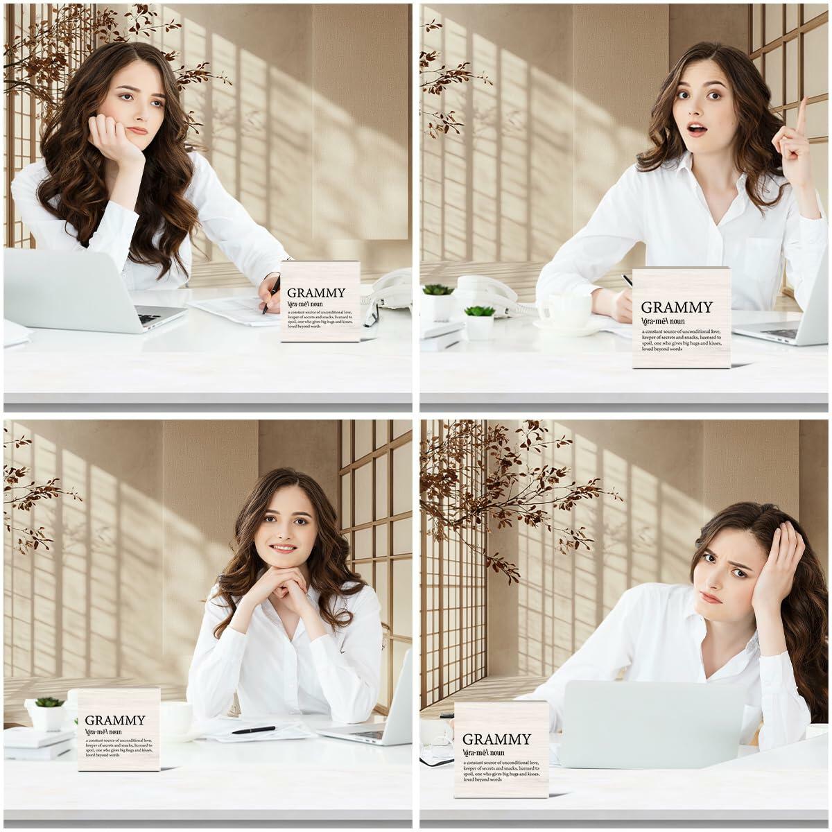 VKYN Grammy Gift Wood Box Keepsake Multicolor 5x5 Inches Home Decor