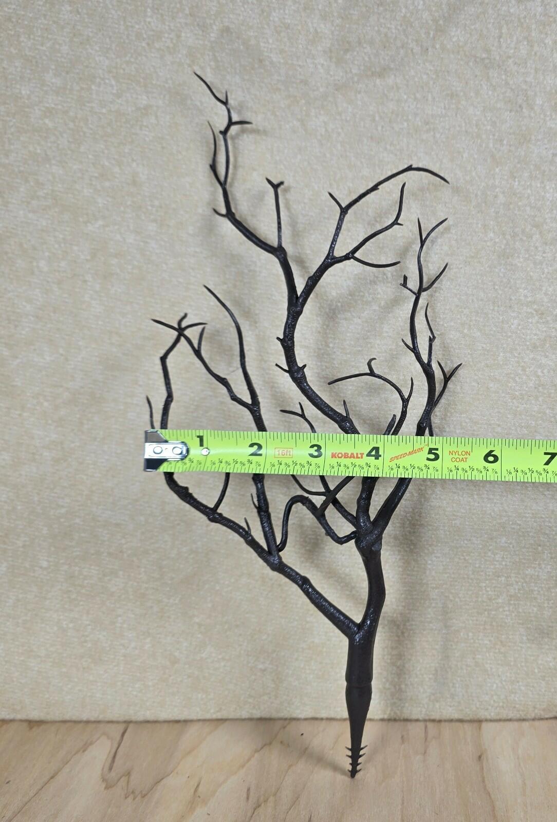 4pcs Artificial Antler Tree Branches Black Decorative Twigs 13in Plastic