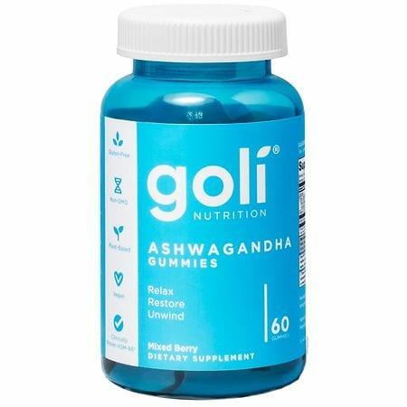 BestBy10/26 Goli Nutrition Ashwagandha Gummies Mixed Berry Flavor 60 Count