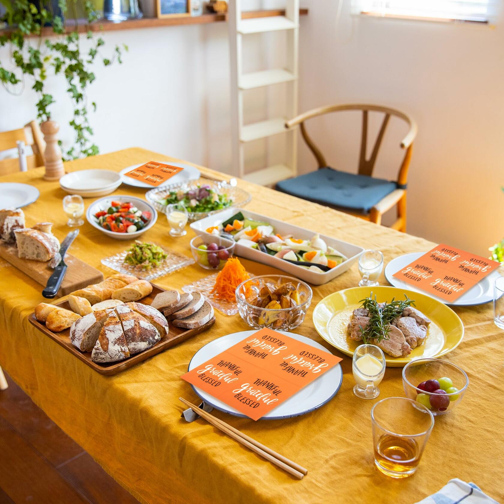 AllReal 100Pcs Thanksgiving Fall Pumpkin Orange Paper Napkins Disposable