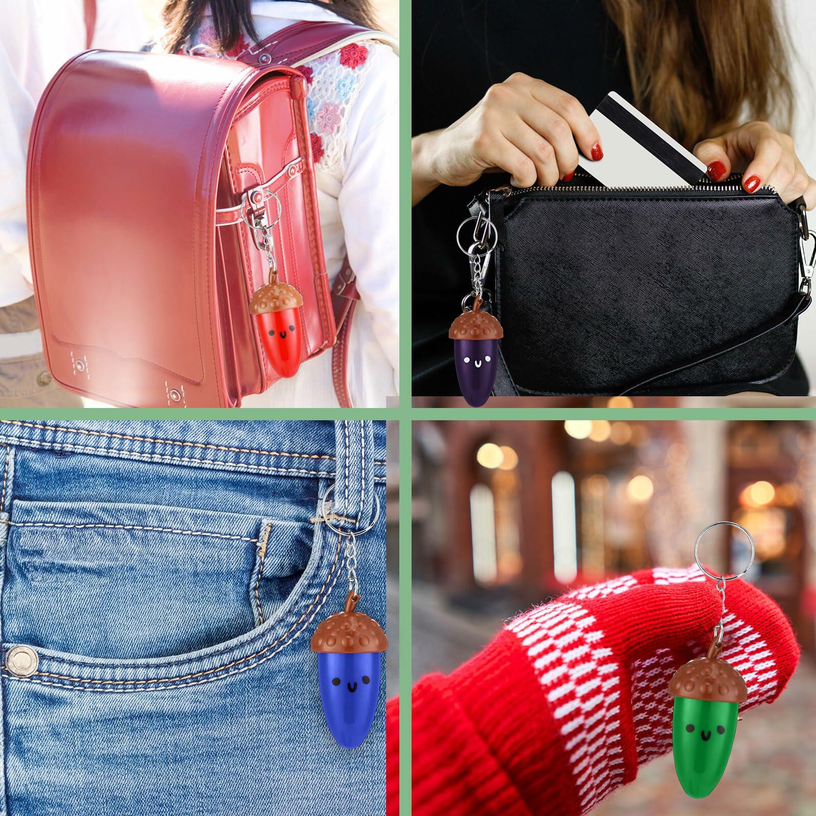 Sayglossy 21 Pcs Mini Acorn Cartoon Retractable Ballpoint Pens Bulk Cute Fall