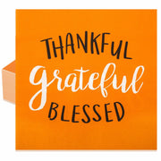 AllReal 100Pcs Thanksgiving Fall Pumpkin Orange Paper Napkins Disposable