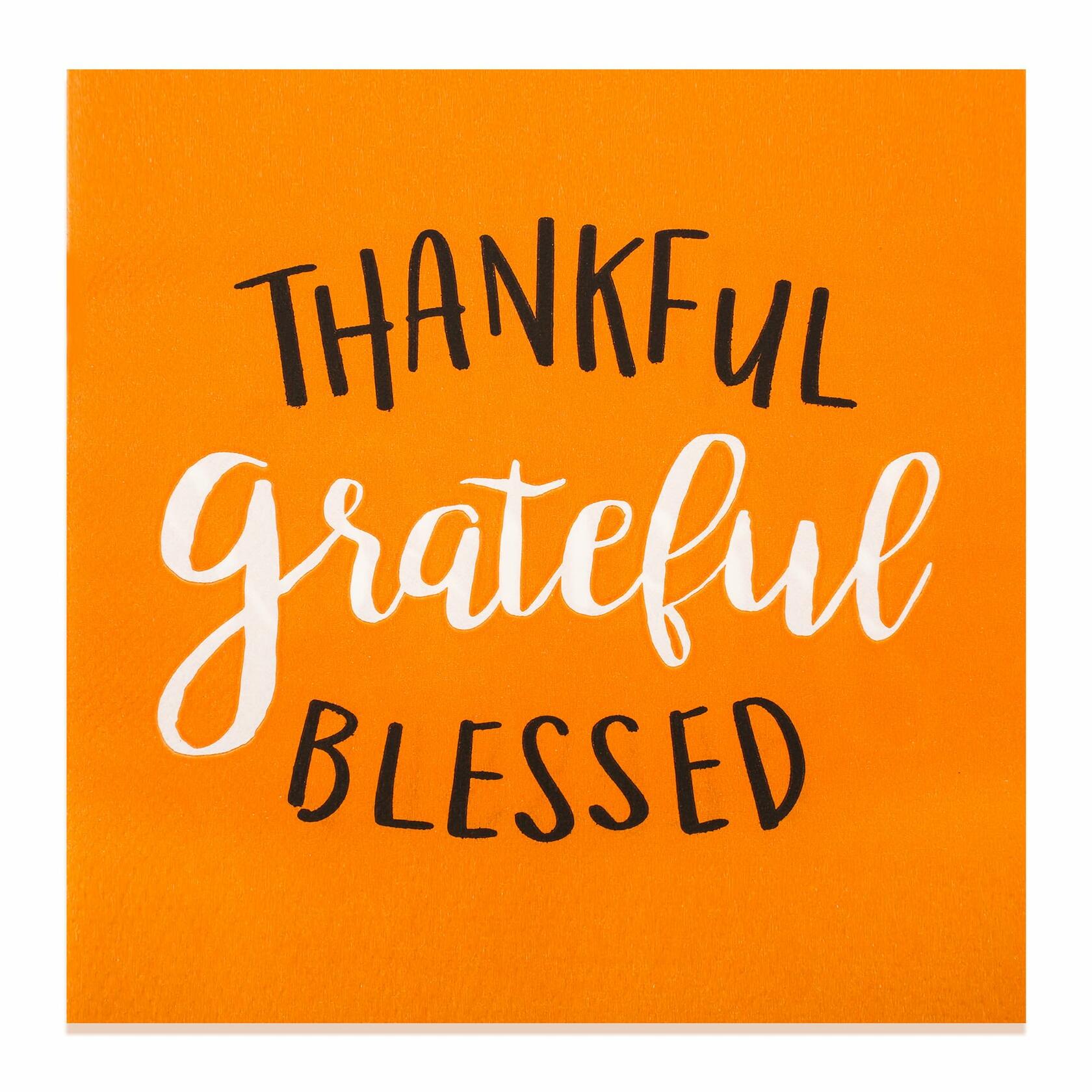 AllReal 100Pcs Thanksgiving Fall Pumpkin Orange Paper Napkins Disposable