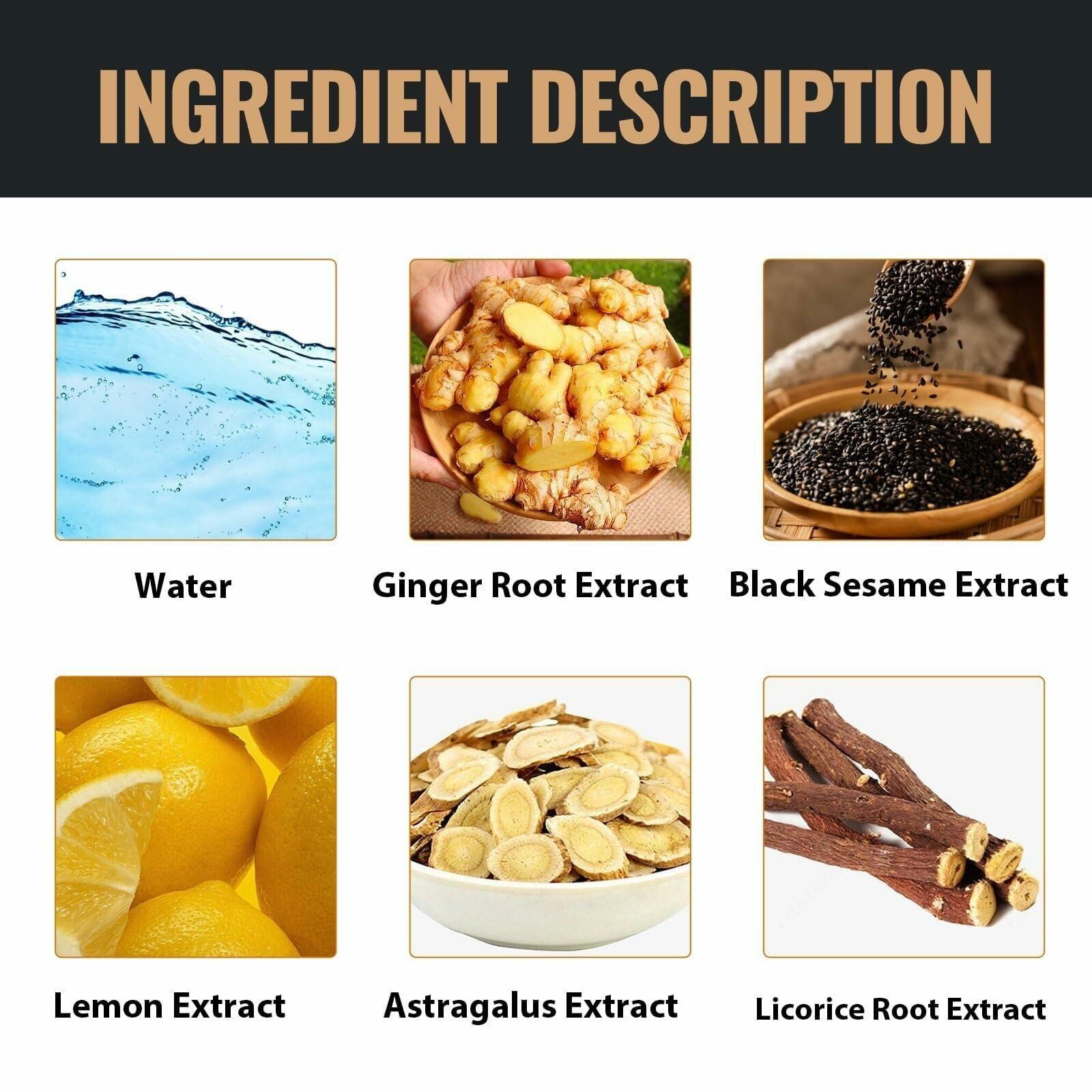 YUUCANGH 500ml Root Activator Shampoo Hair Growth Anti-Hair Loss Coily