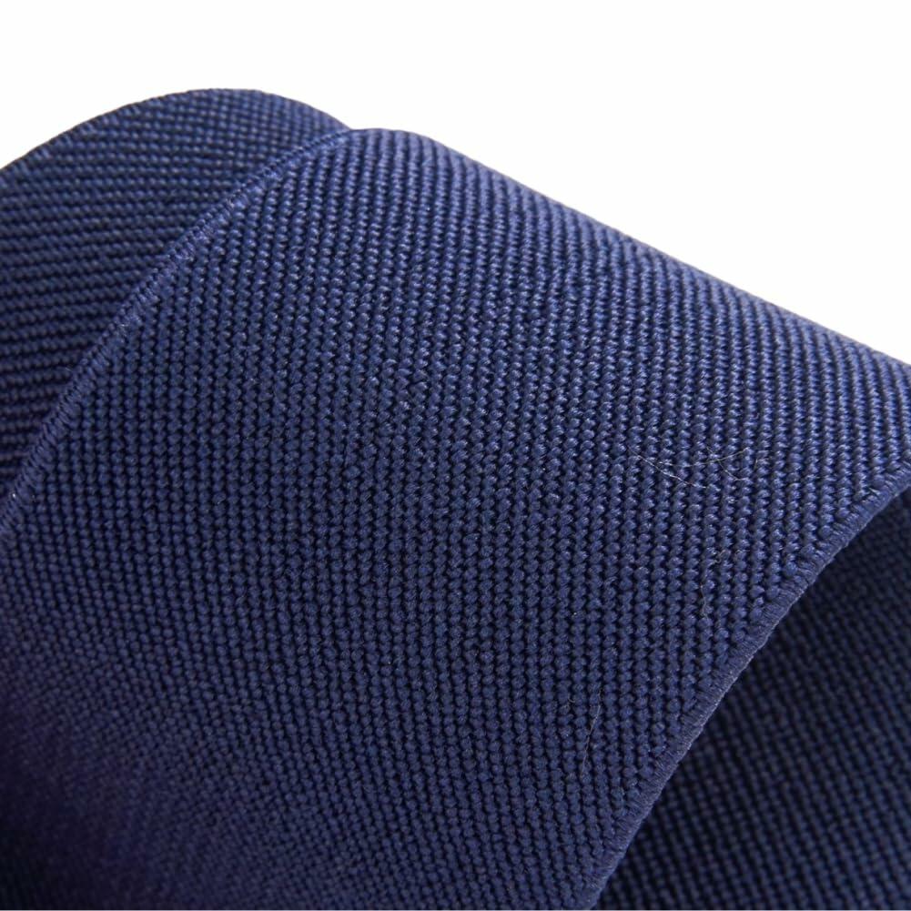 ELEFEA Men's Heavy Duty Suspenders 2" Wide X-Shape Adjustable Navy Blue Size L