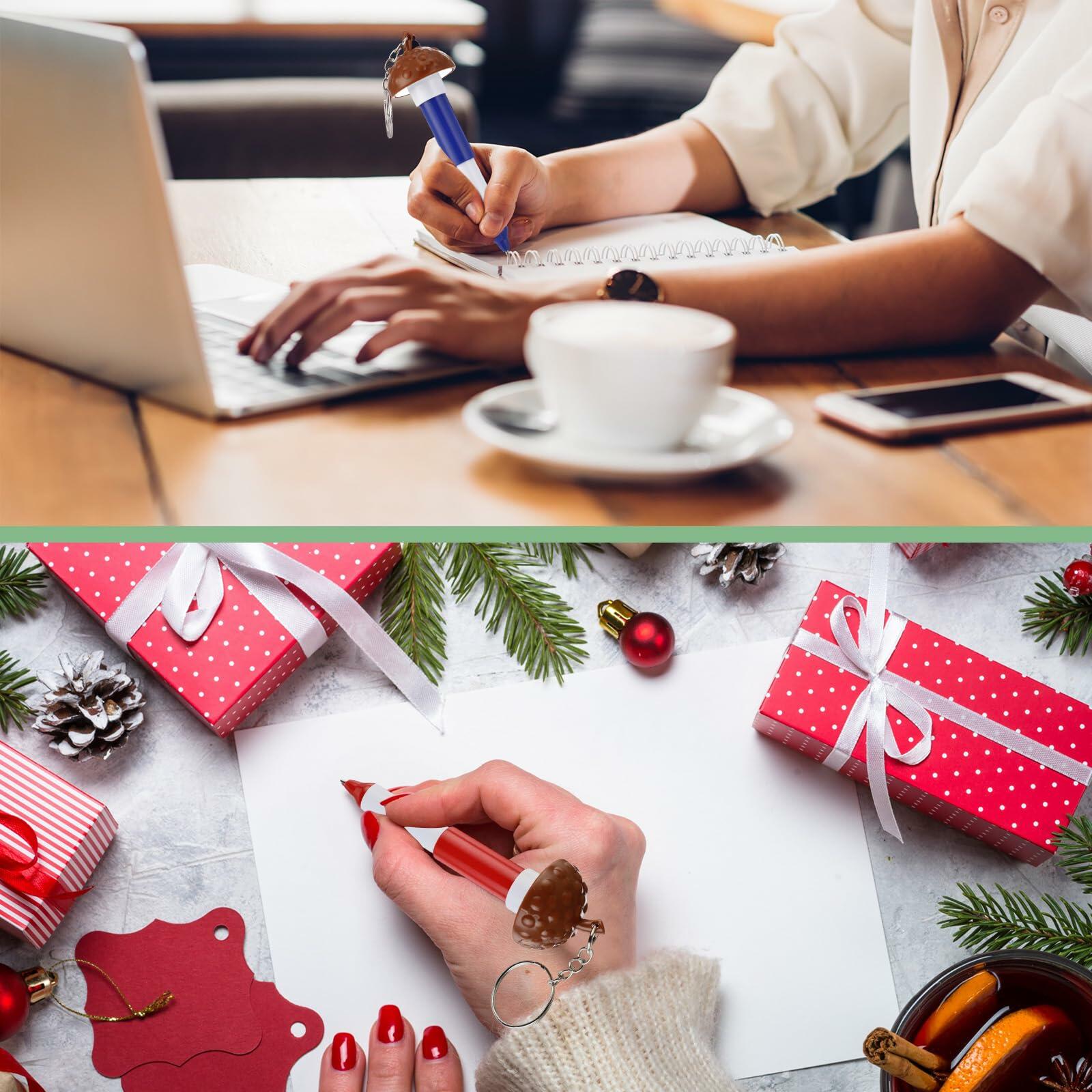 Sayglossy 21 Pcs Mini Acorn Cartoon Retractable Ballpoint Pens Bulk Cute Fall