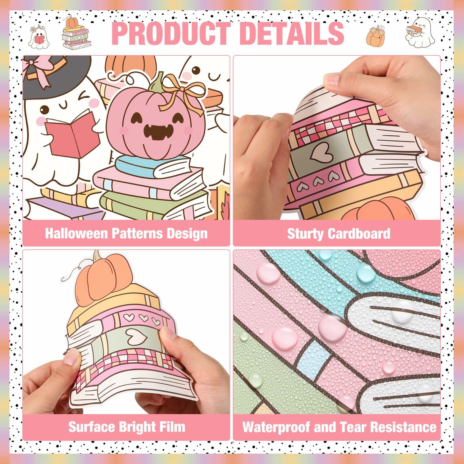 Pasimy Spooky Book Club Bulletin Board Set Ghost Halloween Classroom Decor