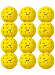 Feel My Rhythm Pickleball Balls 40 Hole Outdoor USAPA Approved 12 Pack