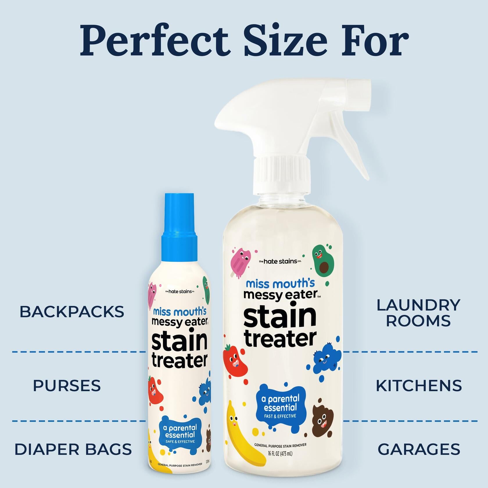 Miss Mouth's Messy Eater Stain Treater Spray 16oz Unscented Baby Essentials