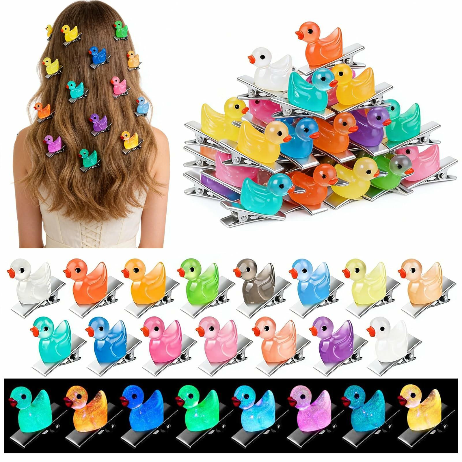 CYHYII 20Pcs Mini Colorful Flower Hair Pins Clips Barrettes Plastic