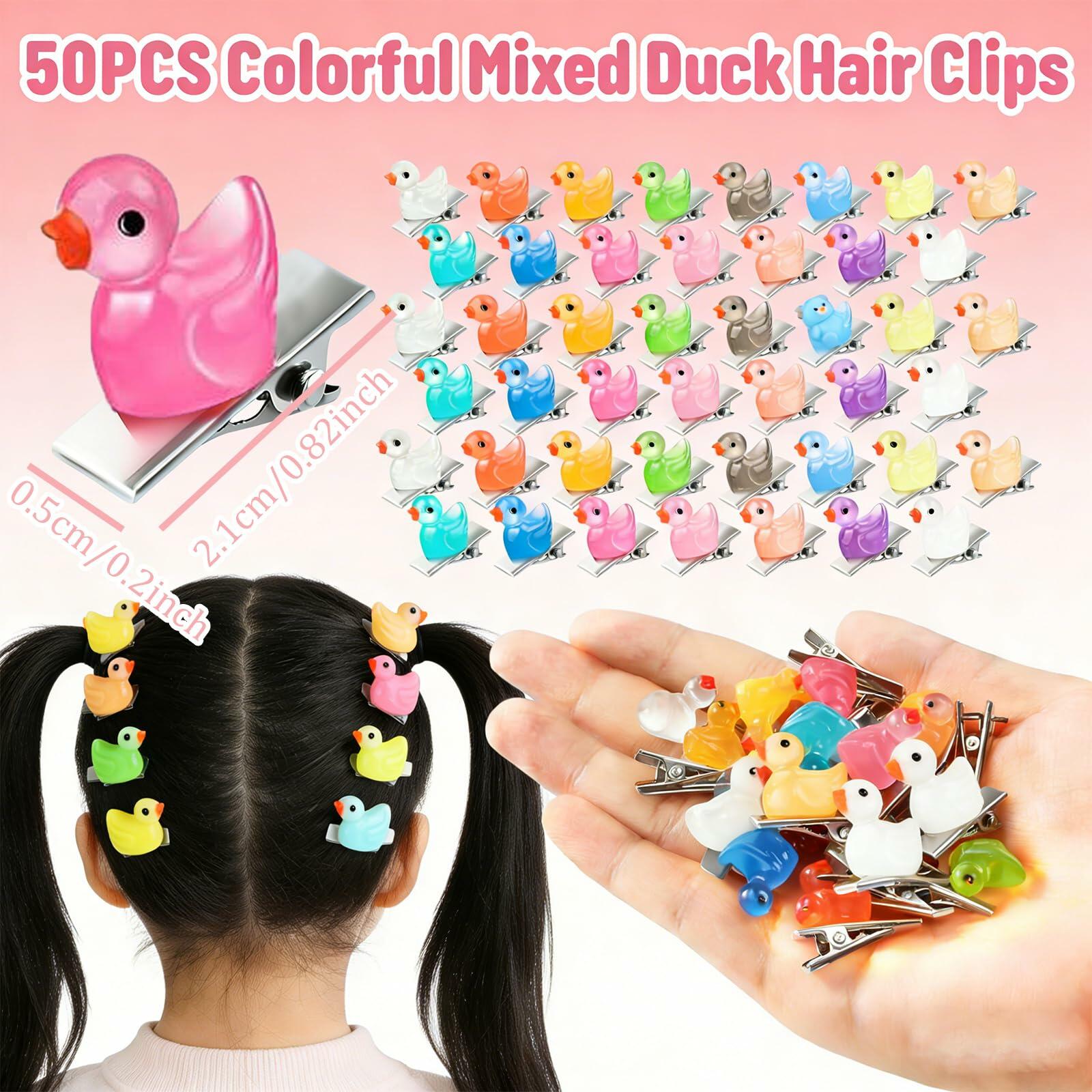 CYHYII 20Pcs Mini Colorful Flower Hair Pins Clips Barrettes Plastic