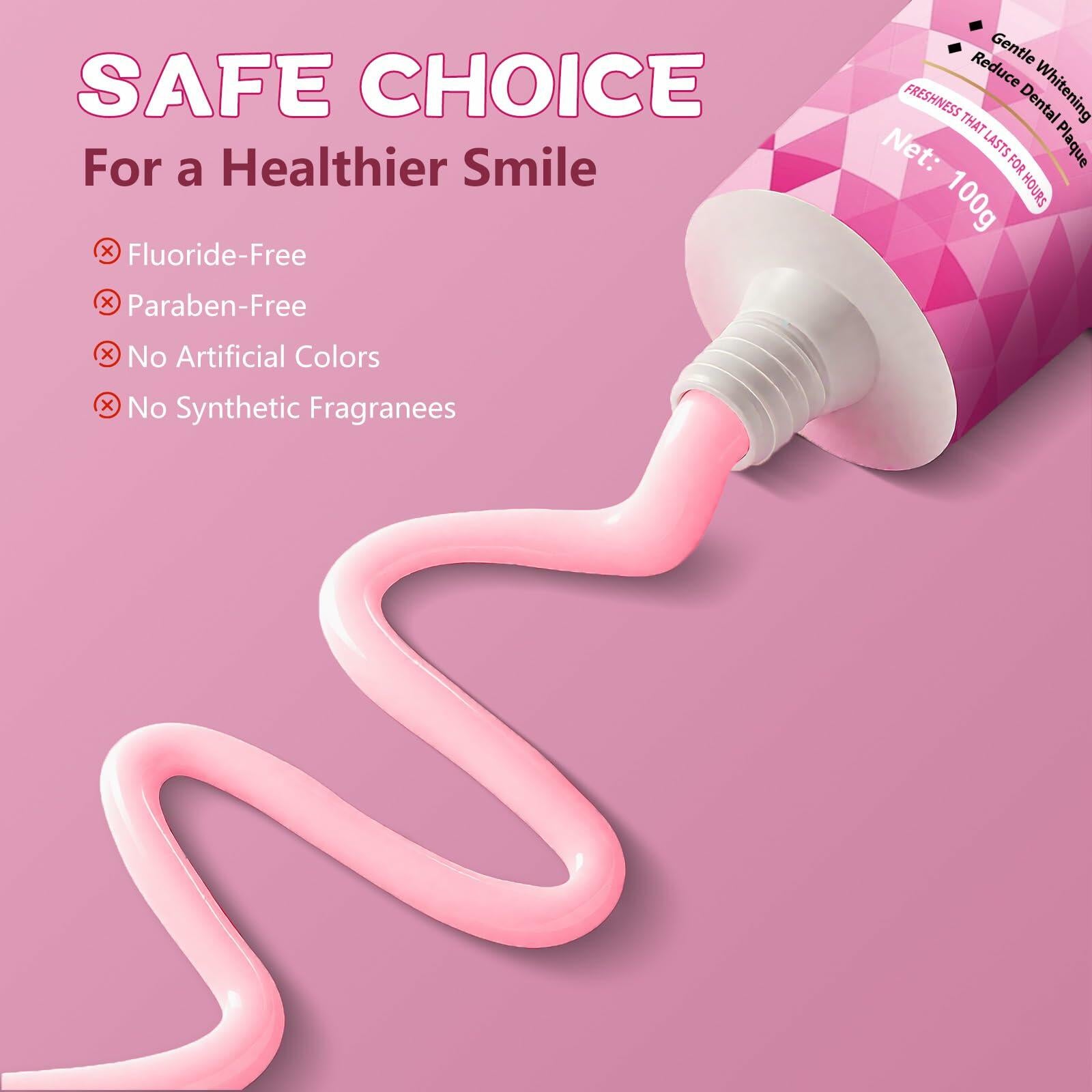 Decatela Niacinamide Whitening Toothpaste Peach Mint Flavor Fluoride-Free