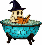 WoduYrt Halloween Ghost Bubble Bath Lamp Blue LED Night Light Decor