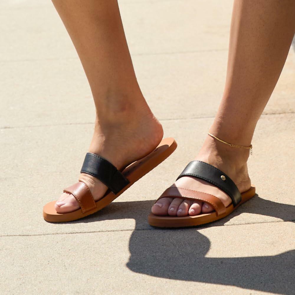 REEF Bliss Nights Eliana Womens Slide Sandal Black/Black Size 11