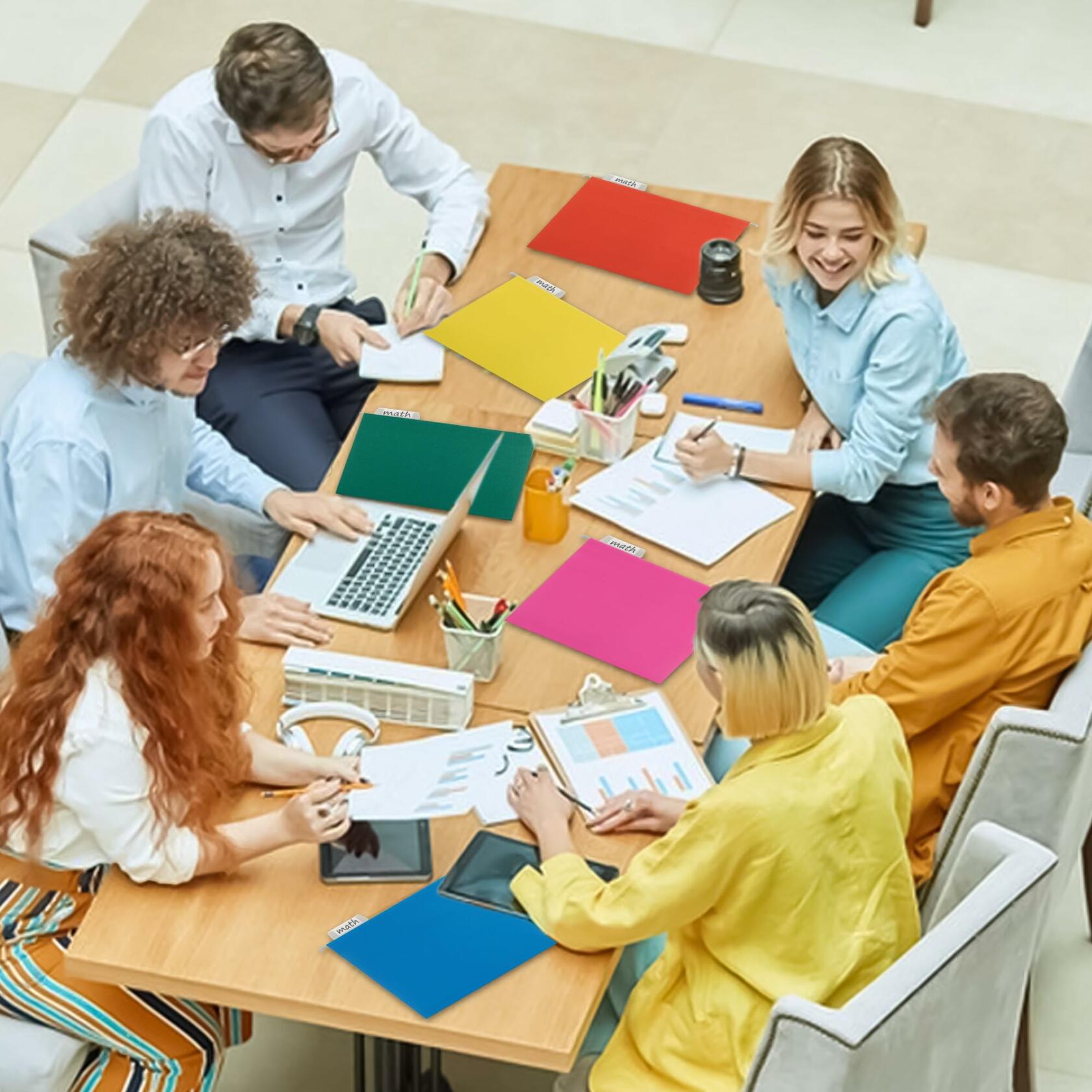 YNXPTBNC 25 Packs Hanging File Folders 1/5-cut Tab Letter Size Yellow