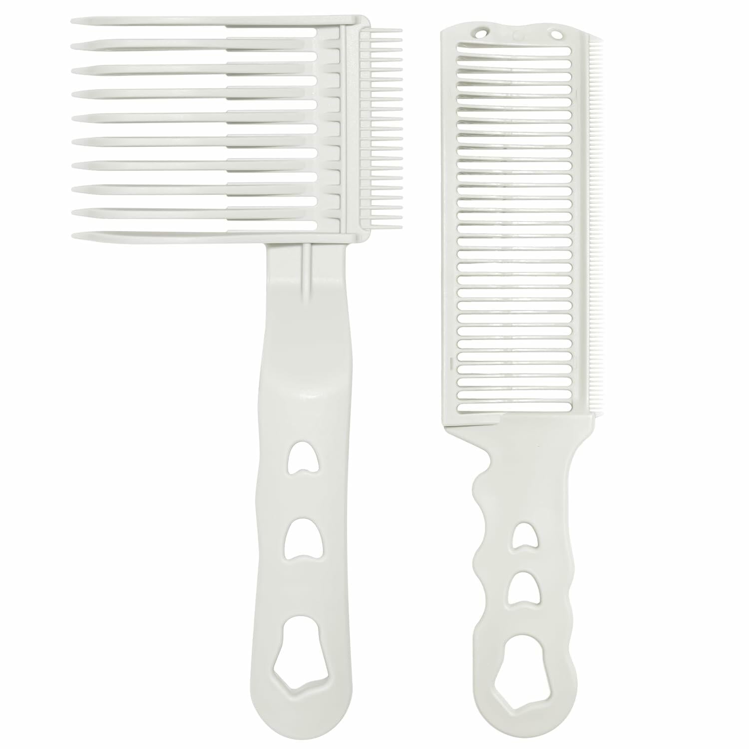 Generic 2Pack Blend Friend Professional Barber Hair Fade Comb White