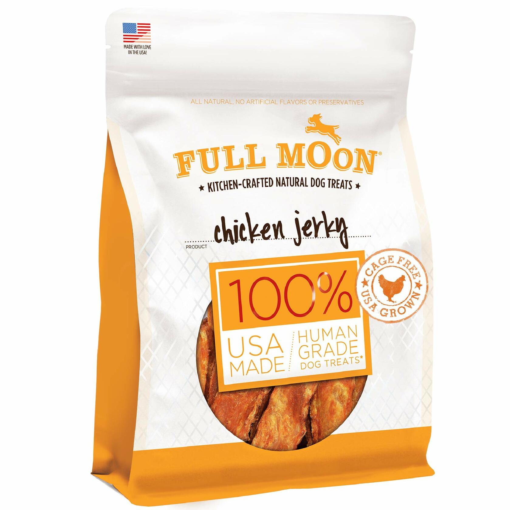 BestBy05/27 Full Moon Chicken Jerky Dog Treats Grain Free 12 oz USA Made
