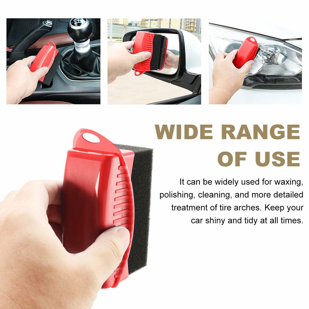 Ohleats Tire Dressing Applicator Pad with Lid Reusable Foam Red 1pcs