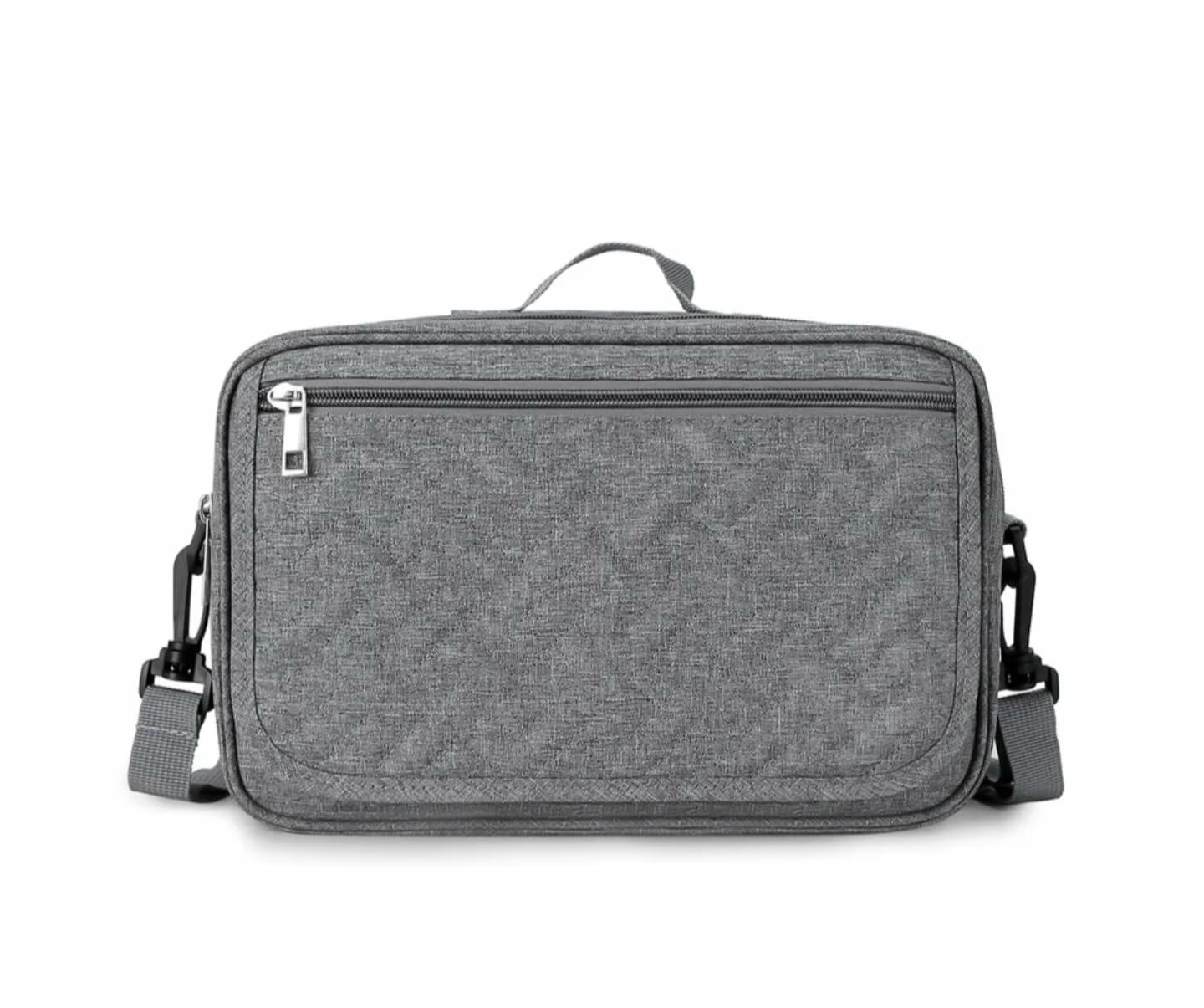 Generic Small Grey Baby Changing Bag Change Mat Travel Crossbody Nappy Bag Small