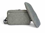 Generic Small Grey Baby Changing Bag Change Mat Travel Crossbody Nappy Bag Small