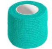 Cramer Eco-Flex Self-Stick Stretch Tape Teal 2"x5yd Single Roll