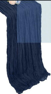 Showgeous 24 Pack Royal Blue Cheesecloth Table Runner 35x120in 10Ft