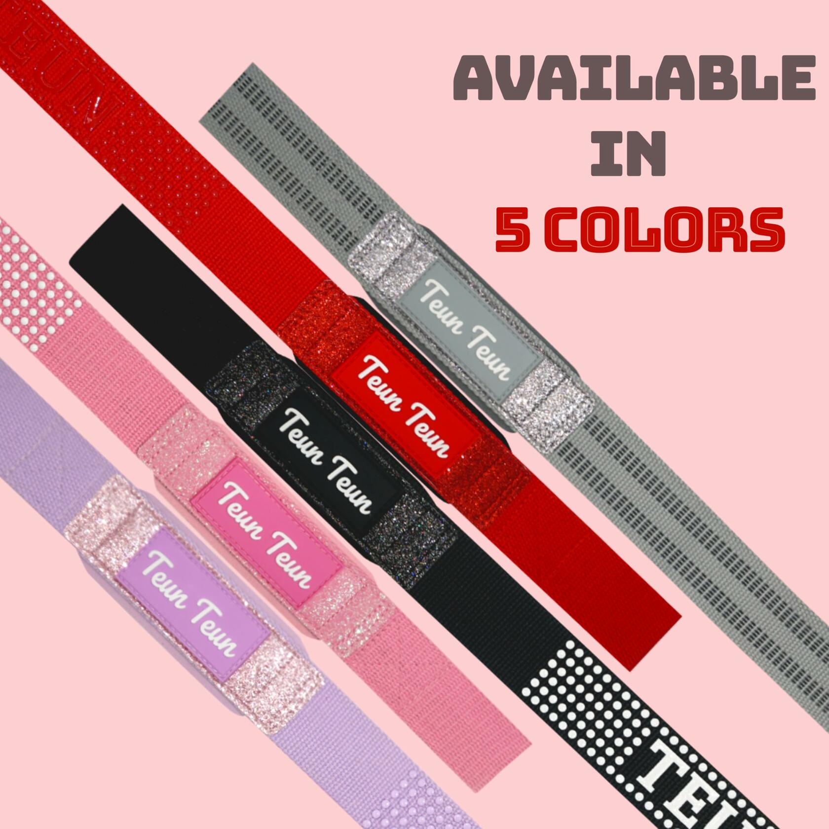 Teun Teun Weight Lifting Wrist Straps 24-Inch Cotton Neoprene Grey One Size