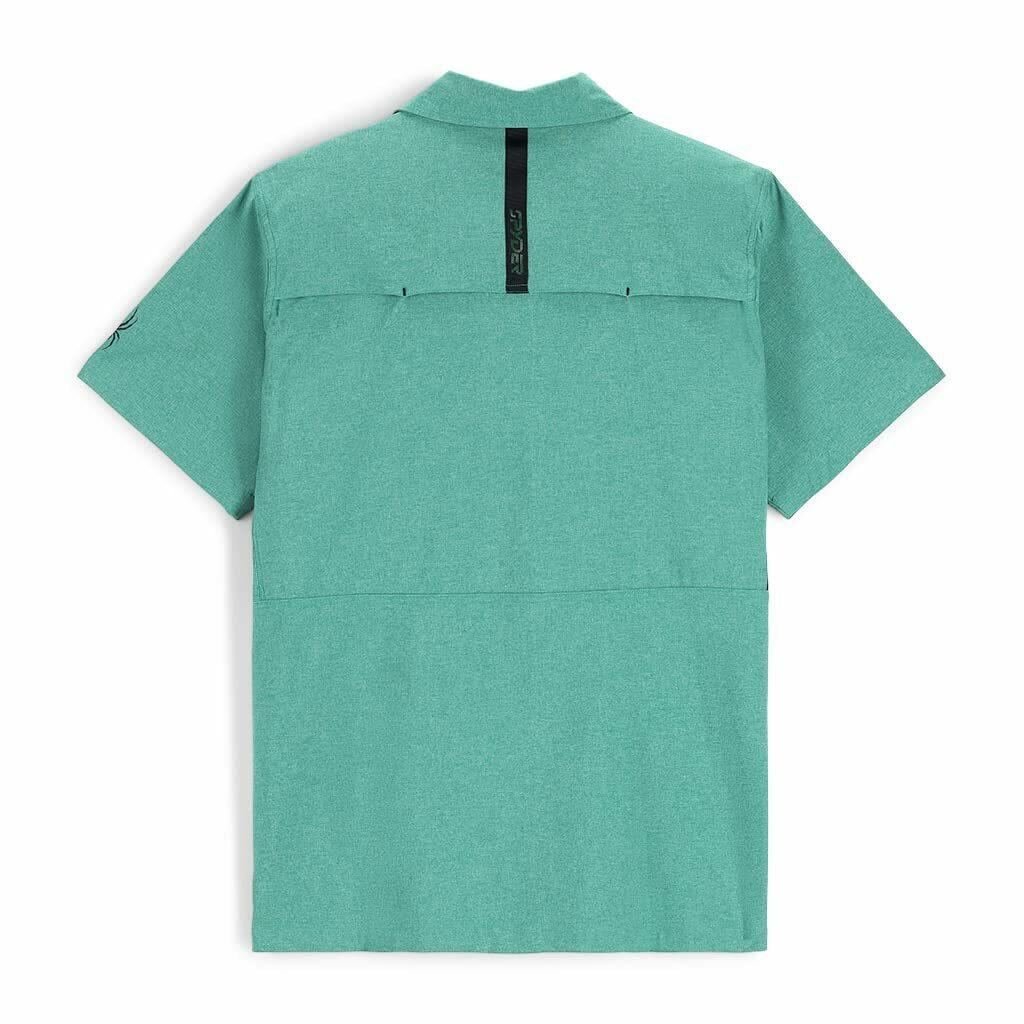 Spyder Mens Canyon Short Sleeve Shirt Verdant Green – Size Medium